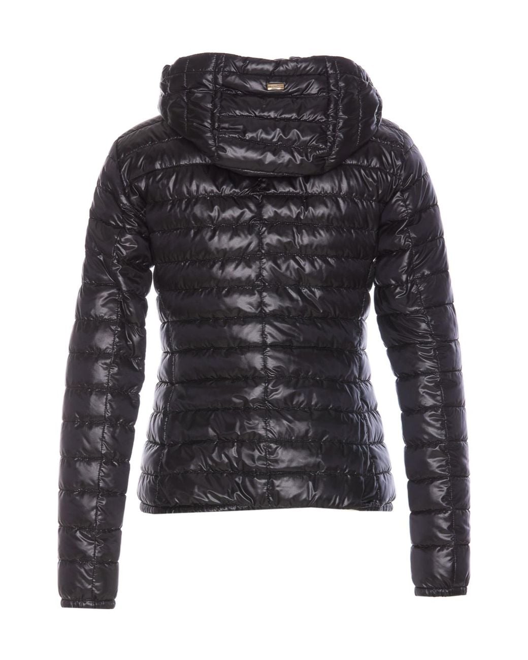 Herno Black Zip-Up Hooded Down Jacket