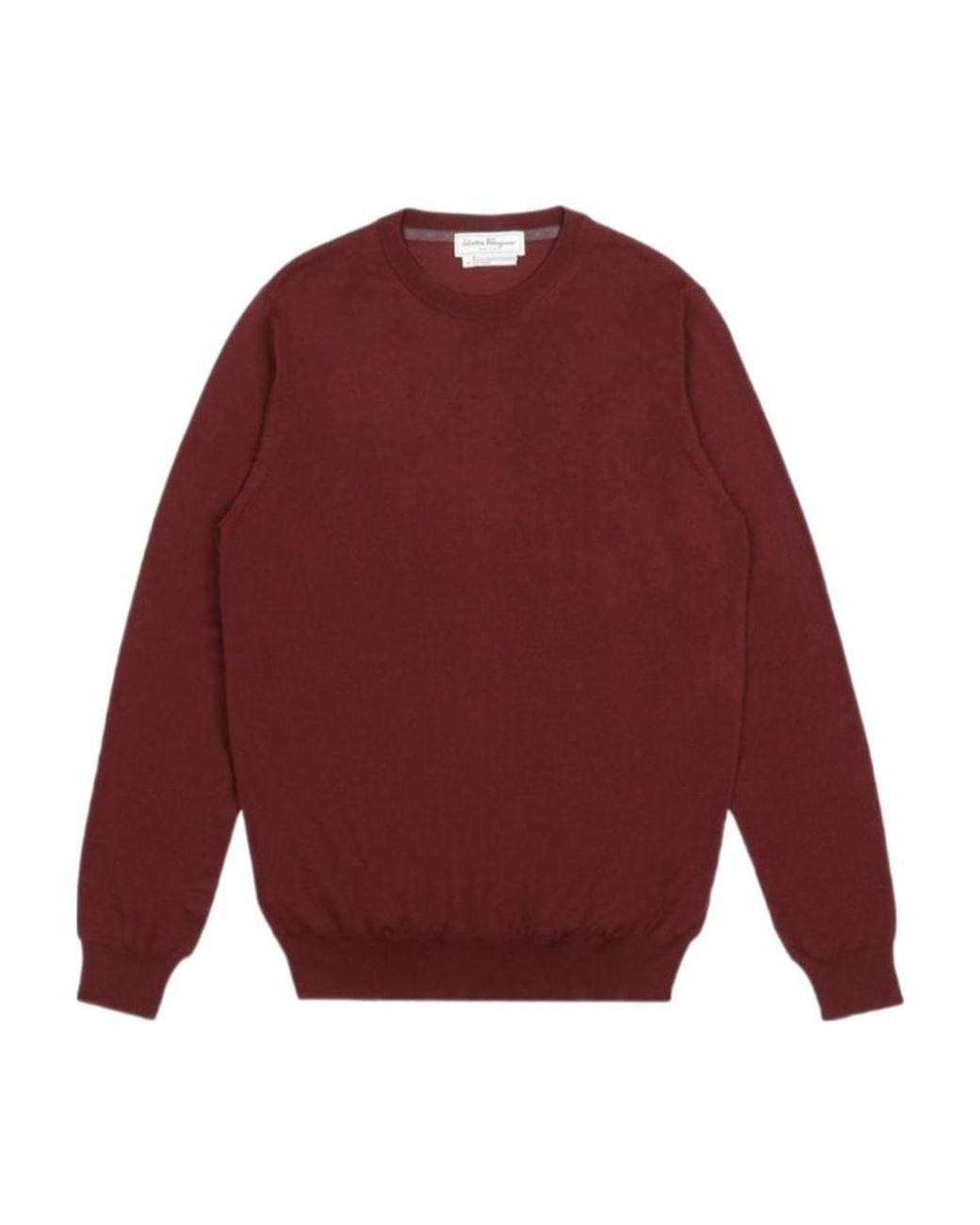 Ferragamo Red Crew Neck Knitted Sweater for men