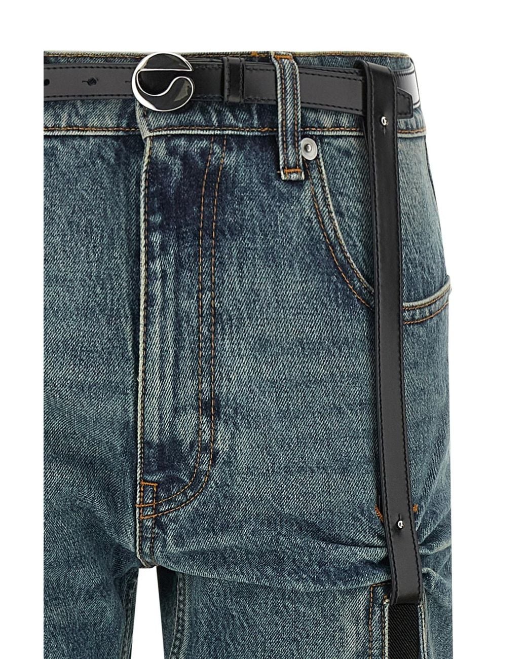 Coperni Blue Belt-Loop Jeans