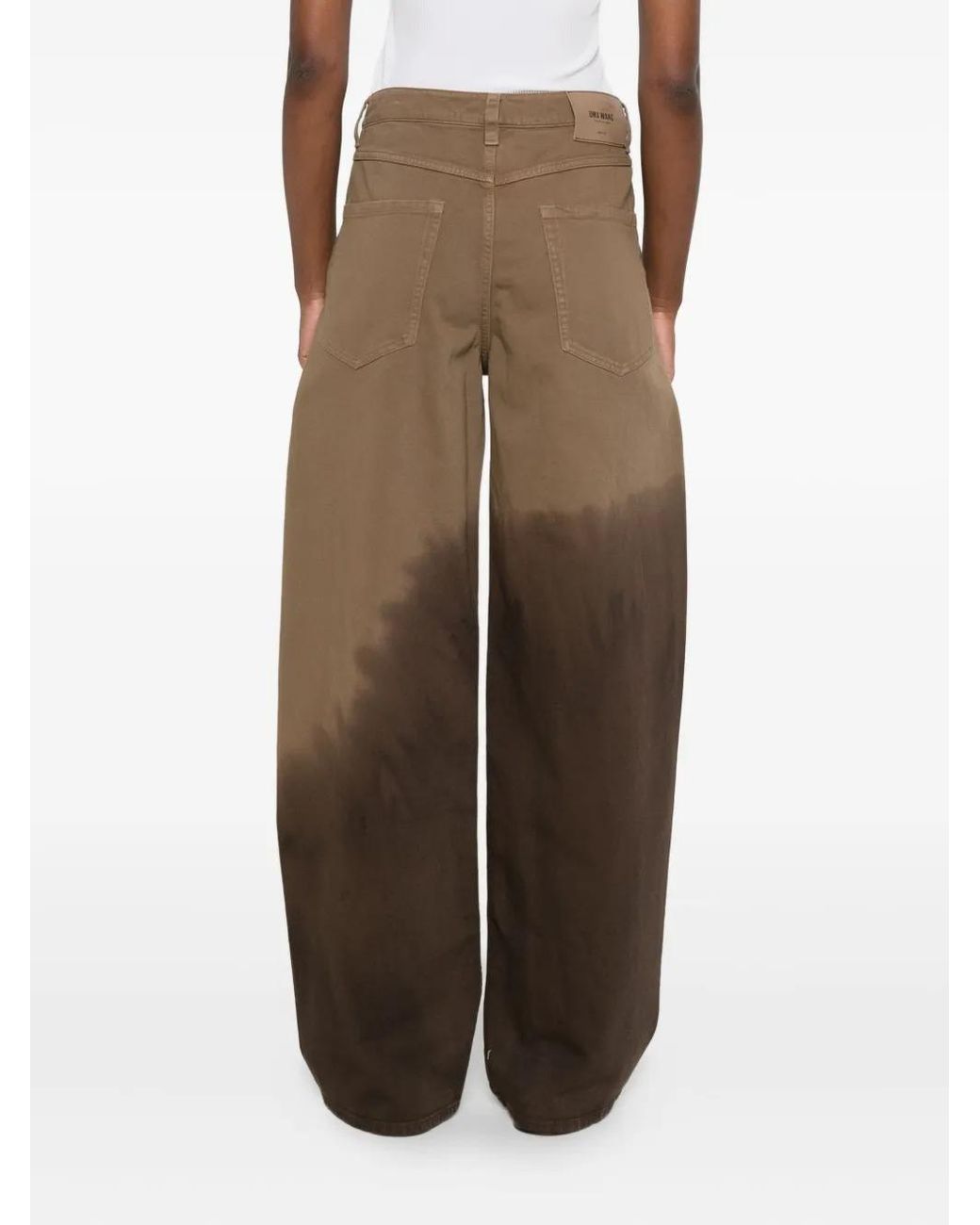 Uma Wang Brown Wide Leg Regular Fit Trousers With Pockets