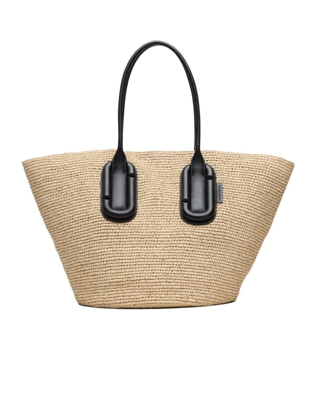 Marc Jacobs Natural Babe Woven Tote Bag