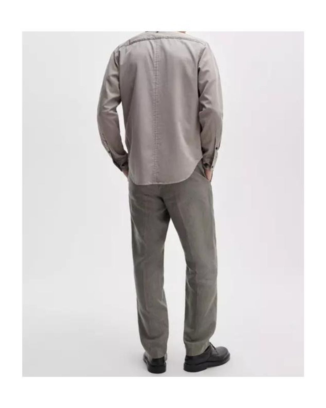 Rag & Bone Gray Evan Linen Trousers for men
