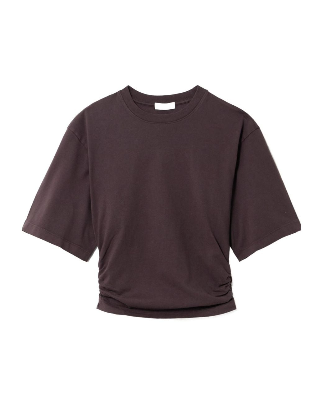 Agolde Purple Shari Ruched T-Shirt