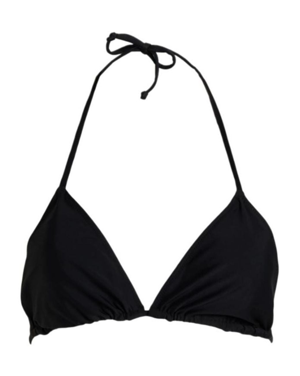 Ganni Black Triangle Bikini Top