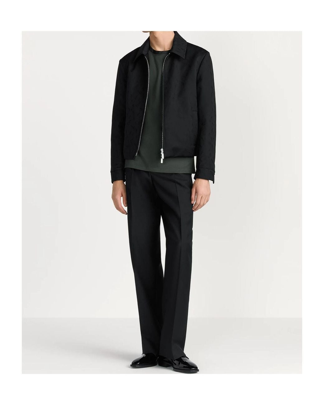Dior Black Homme Reversible Zipped Jacket for men