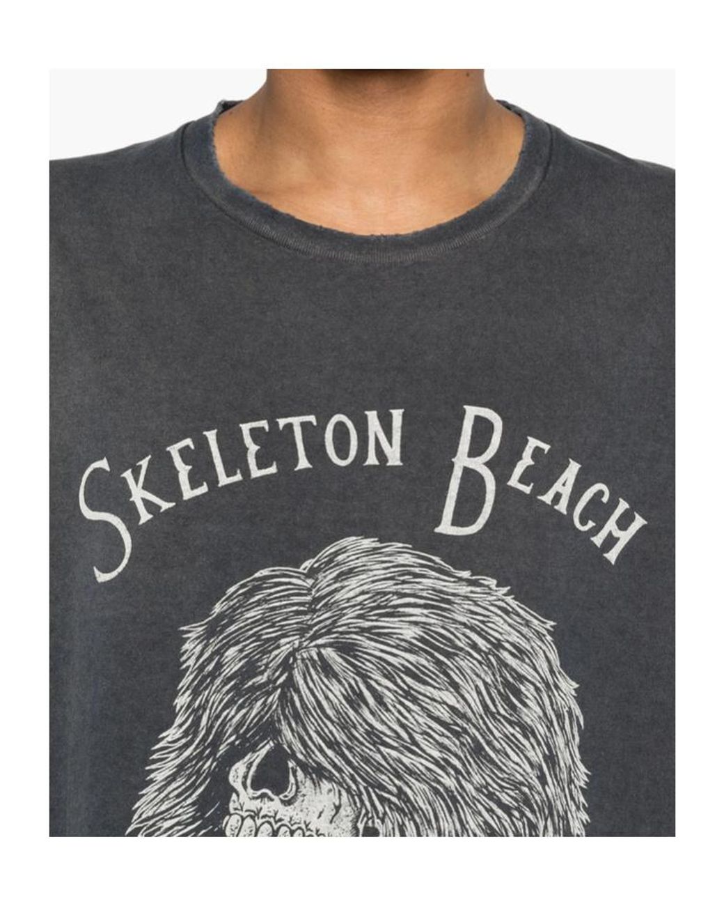 GALLERY DEPT. Black Skeleton Beach Graphic T-Shirt for men