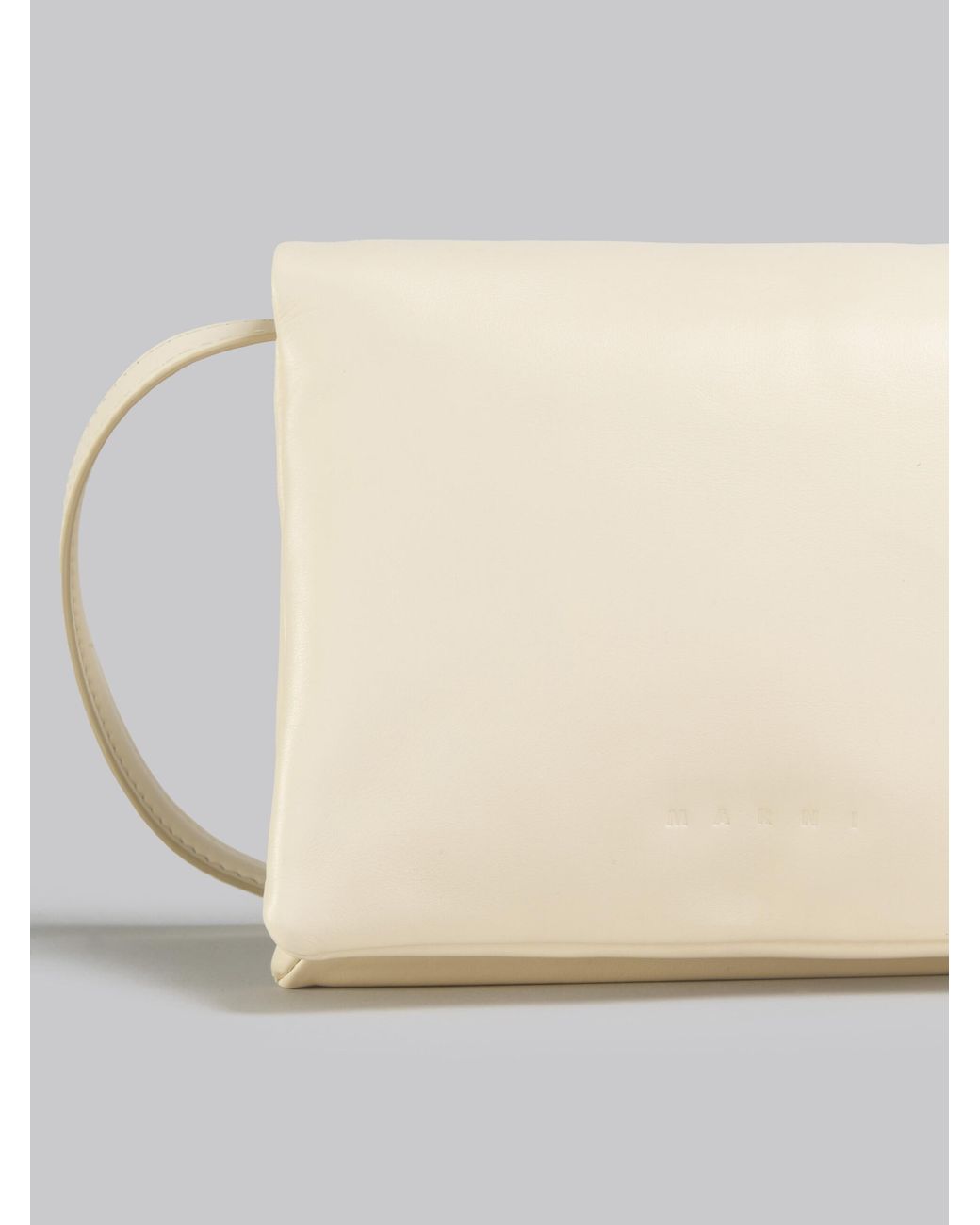 Marni Natural Prisma Foldover Top Pouch