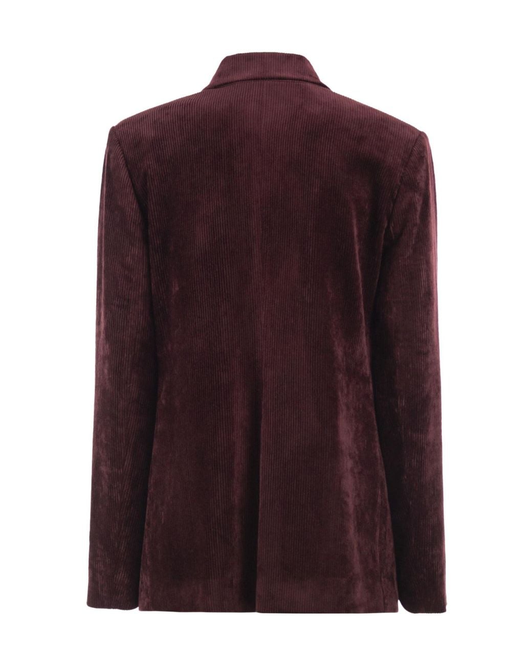 Antonelli Purple Double-Breasted Corduroy Blazer
