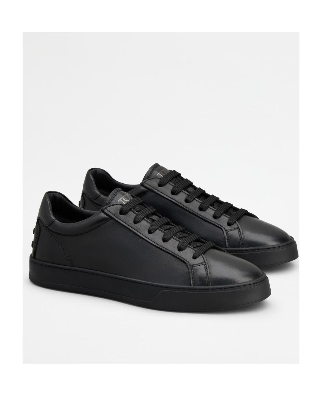 Tod's Black Allacciata Cassetta 04L Sneaker for men