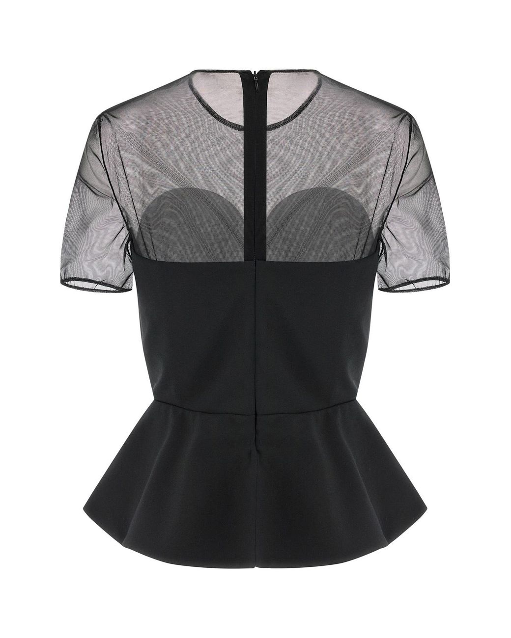 Nensi Dojaka Black Virgin Wool Tank Tops