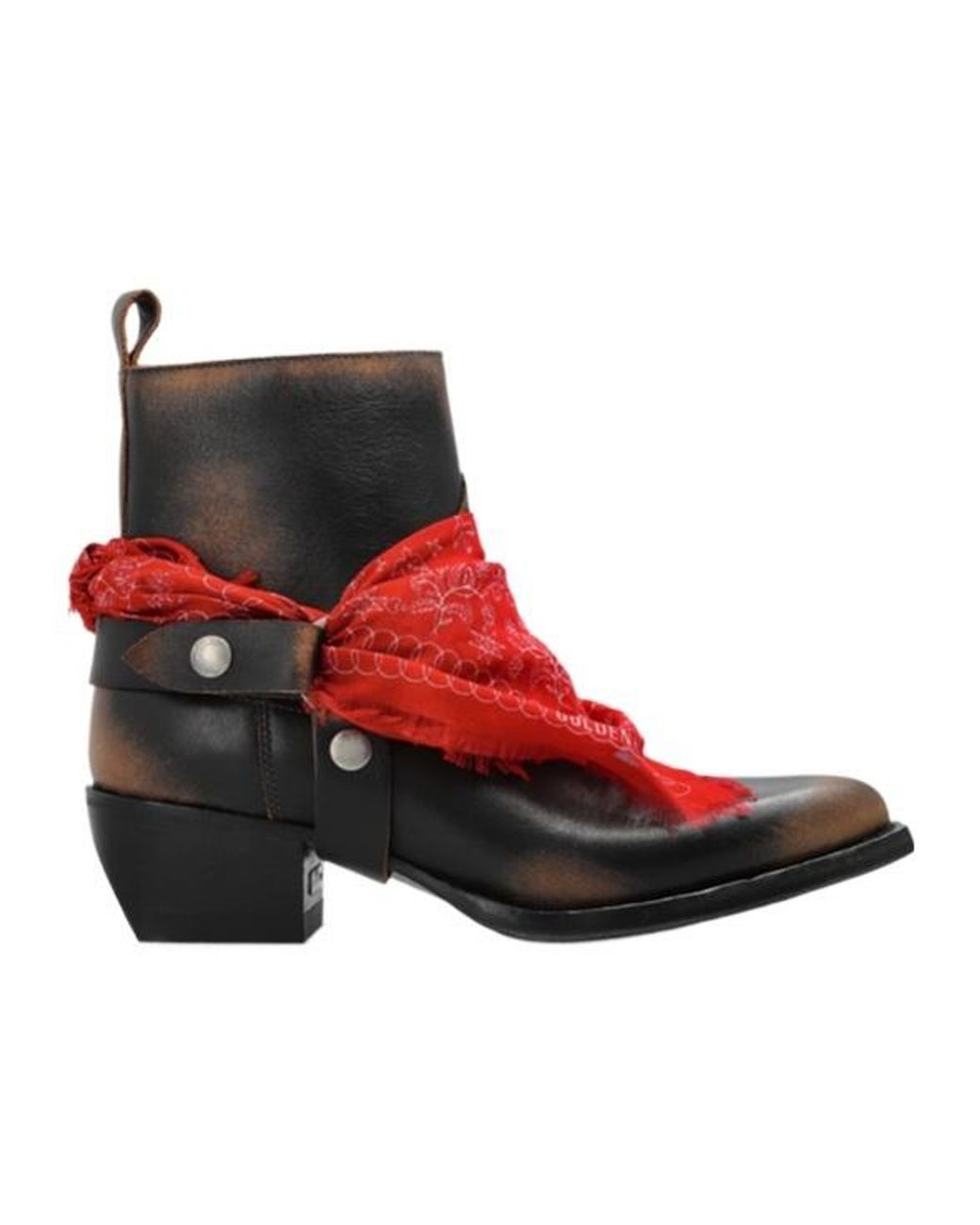 Golden Goose Deluxe Brand Red Debbie Bandana Boots for men