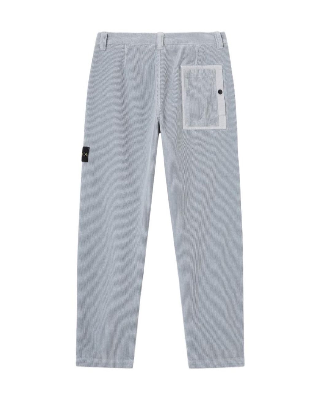 Stone Island Blue Regular-Fit Chino Trousers With Contrast Pocket for men