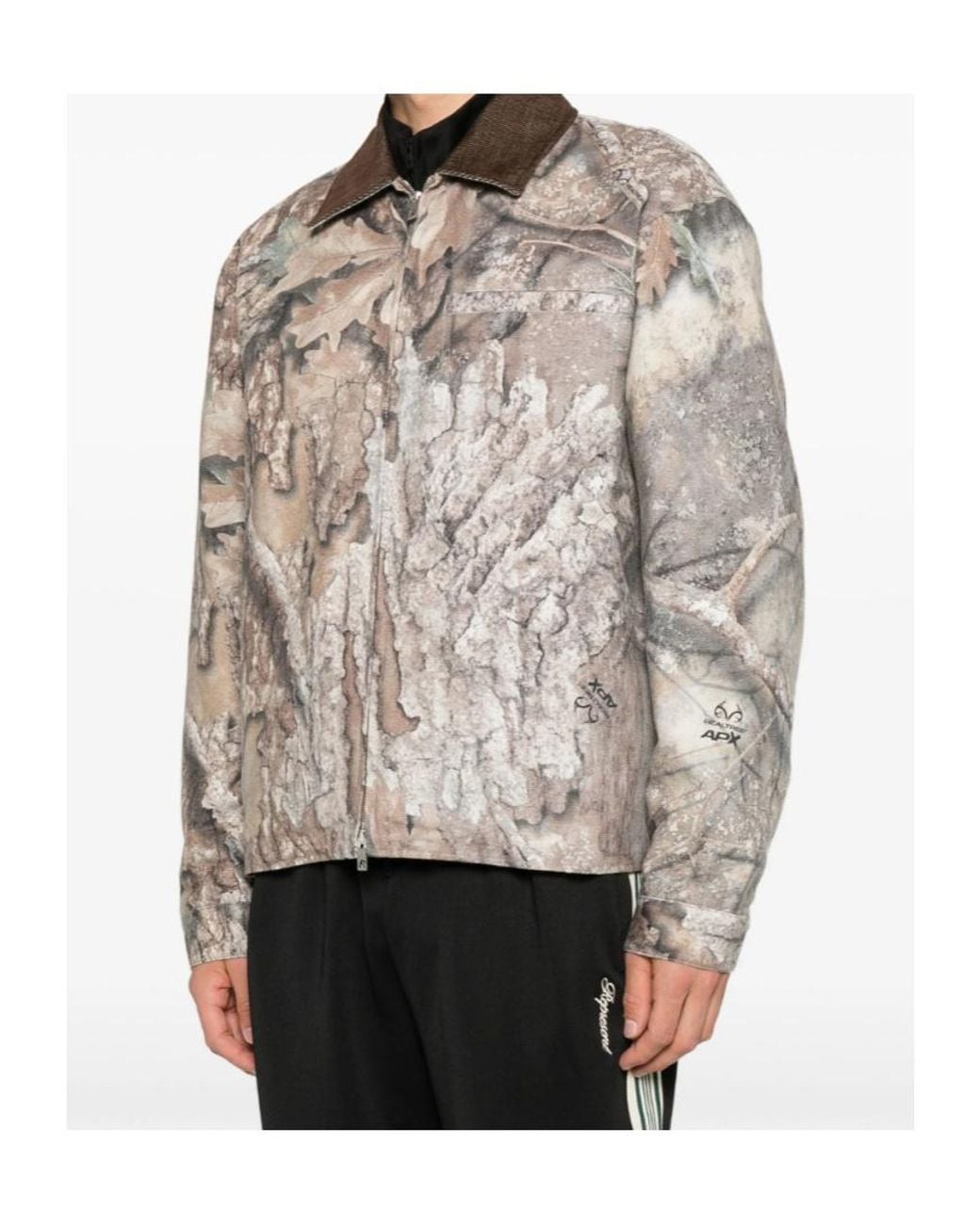 Represent Gray "Real Tree Camo" Trucker Jacket Clothing for men