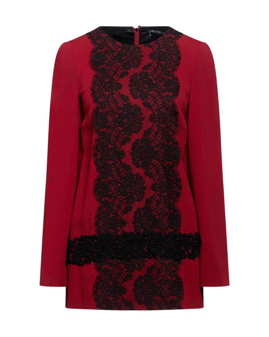 Dolce & Gabbana Red Simple Long-Sleeved Top