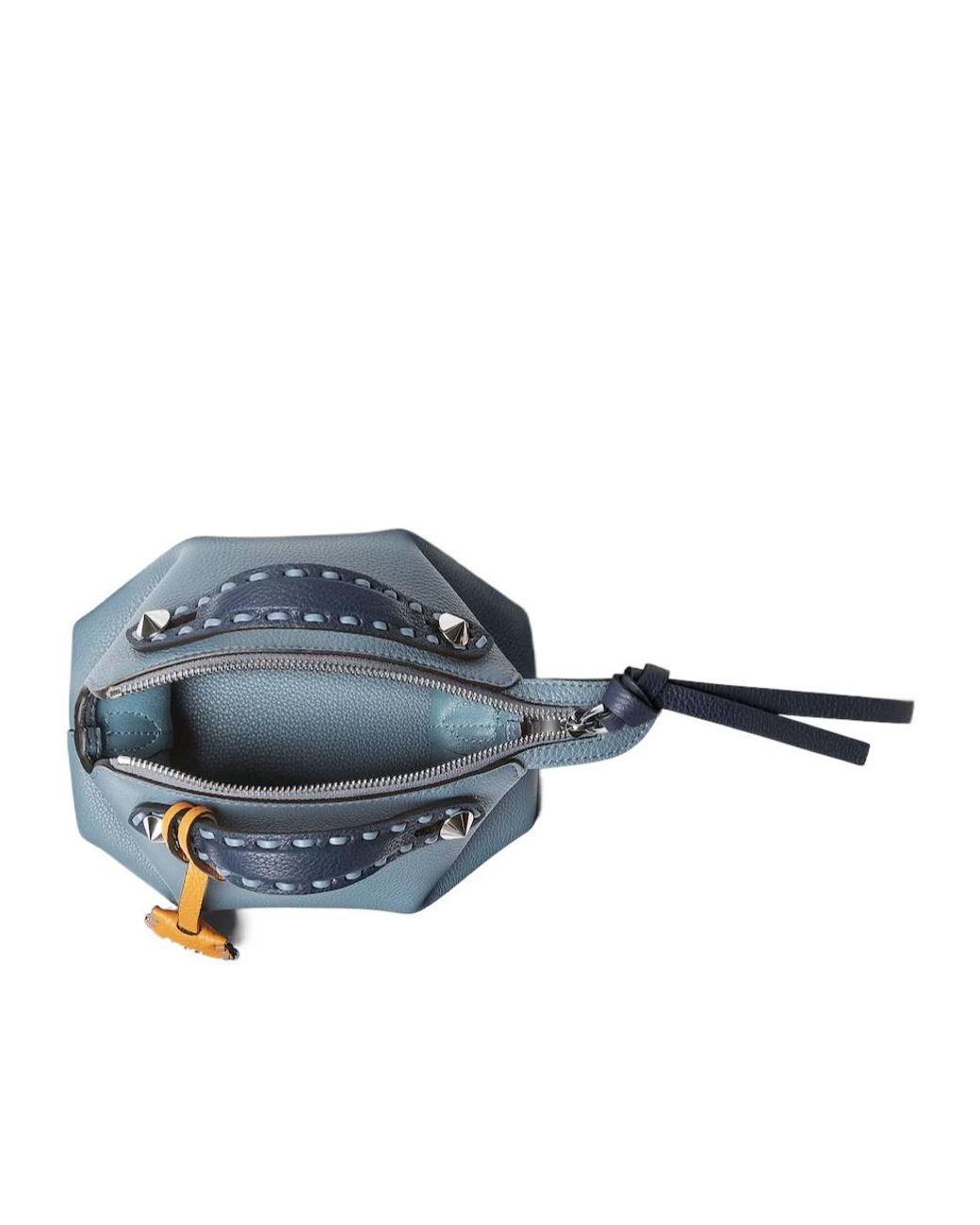 Fendi Blue By The Way Selleria Mini Tote Bag