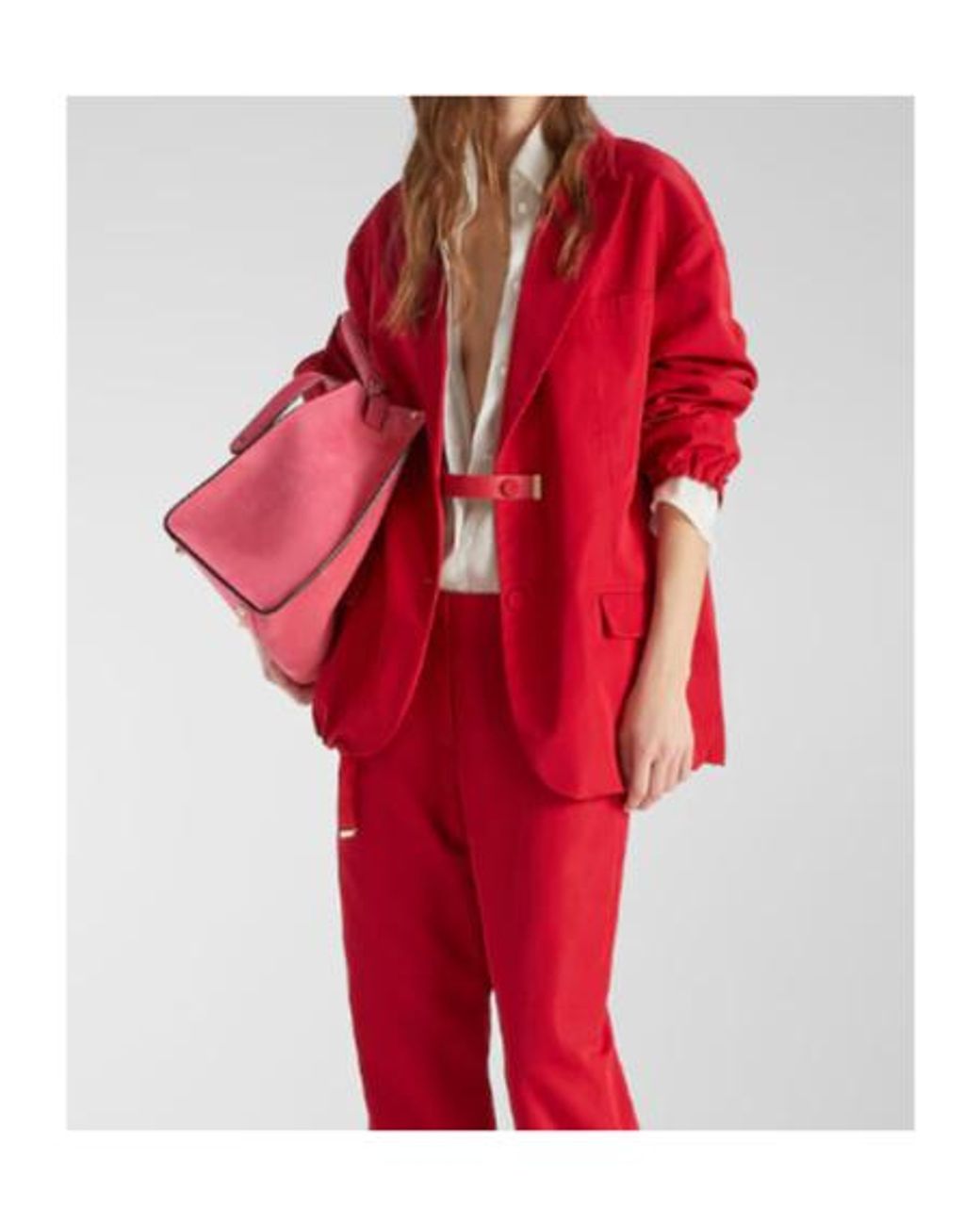 Fendi Red Belted Jacket
