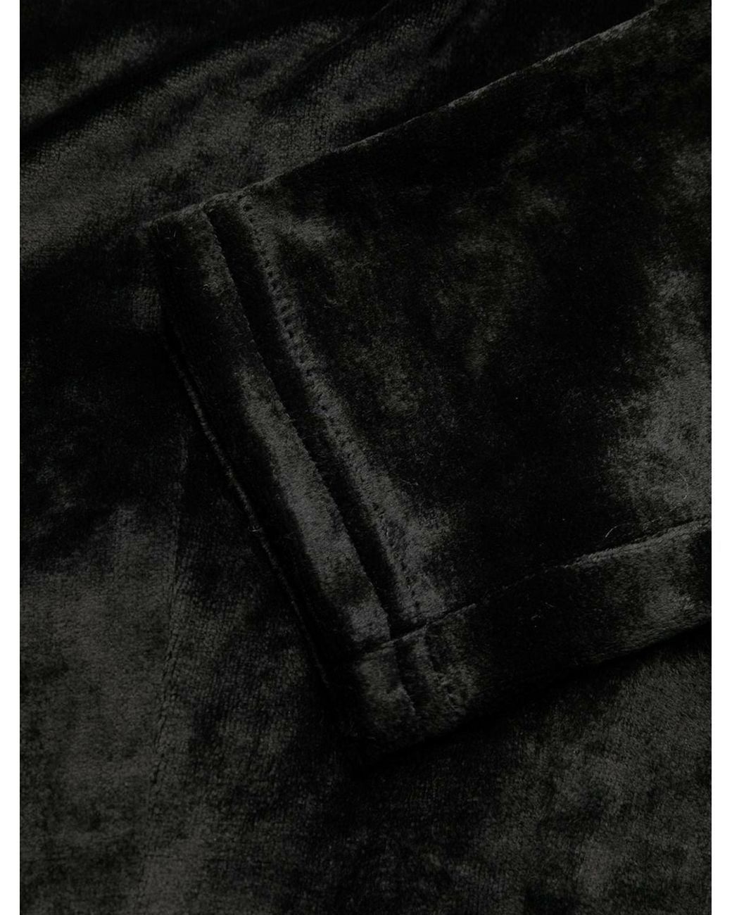 Balmain Black Skinny Velvet Trousers