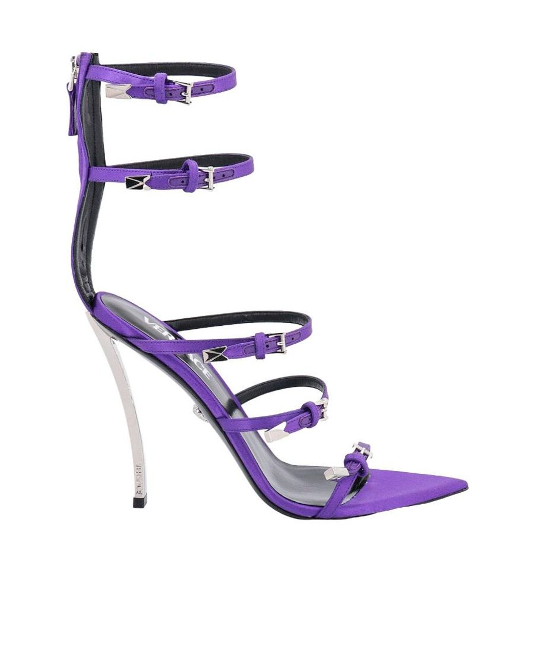 Versace Blue Pin-Point Buckle-Strap Fastened Sandals