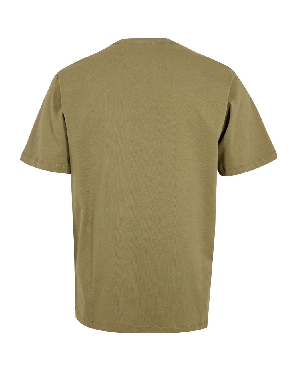 C P Company Green Simple Crew Neck Shortsleeve Top for men