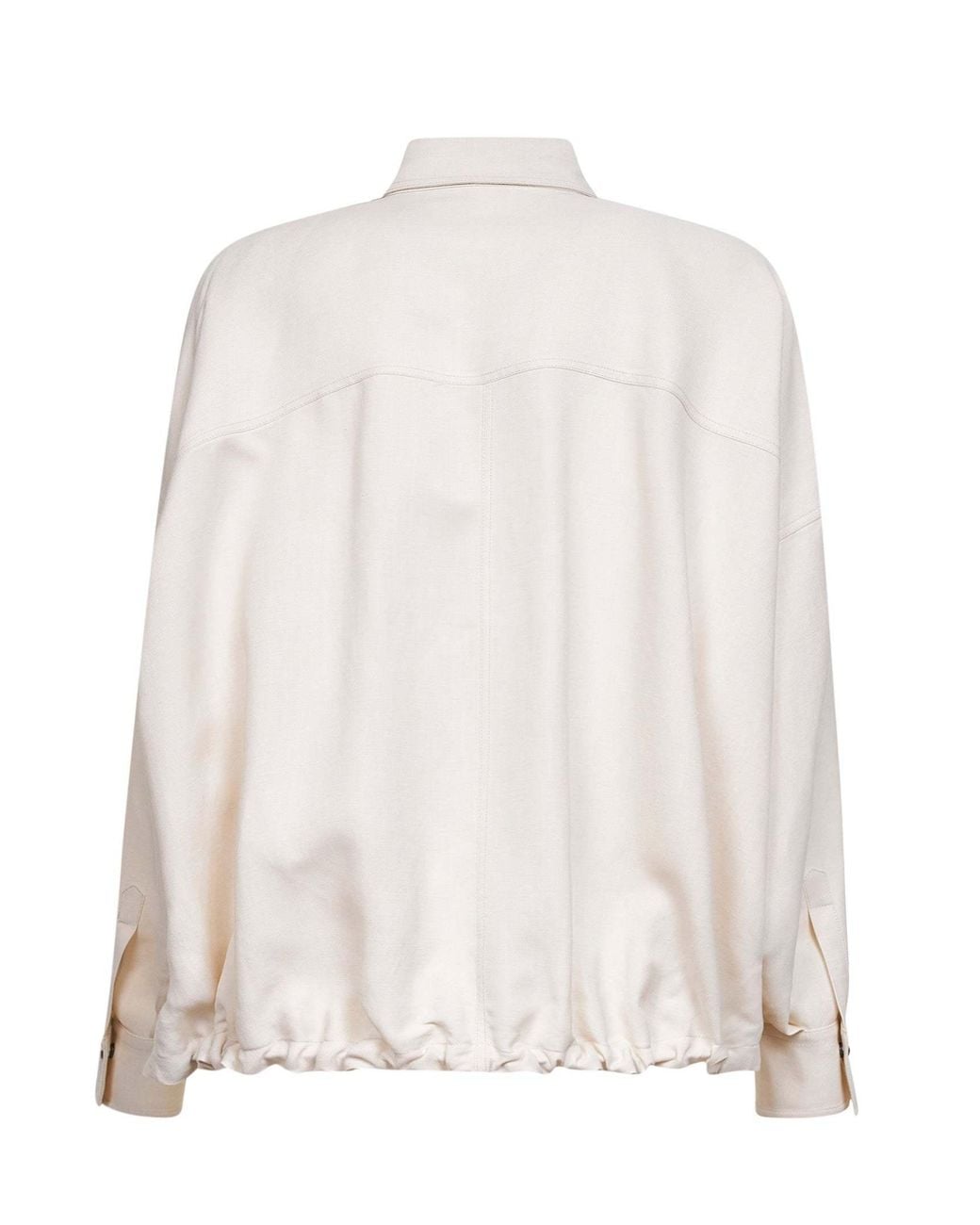 Brunello Cucinelli White Fluid Twill Shirt