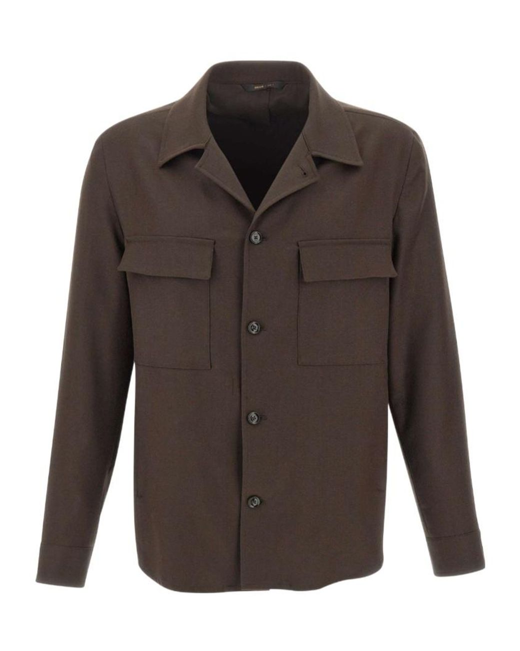 Briglia 1949 Brown John Shirt Collar Jacket for men