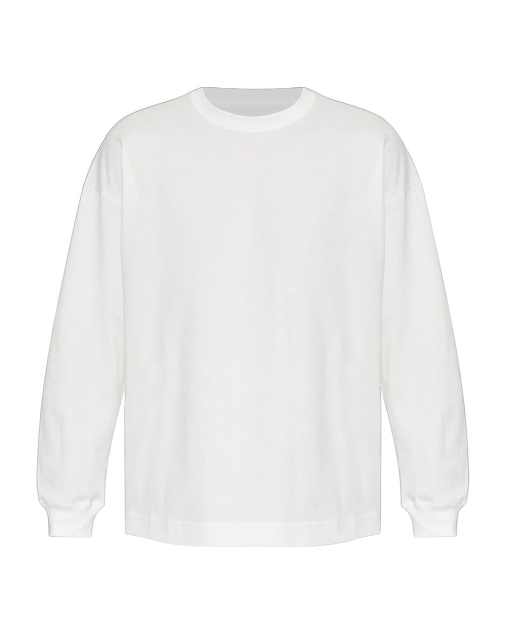 Homme Plissé Issey Miyake White Long-Sleeve Graphic T-Shirt for men