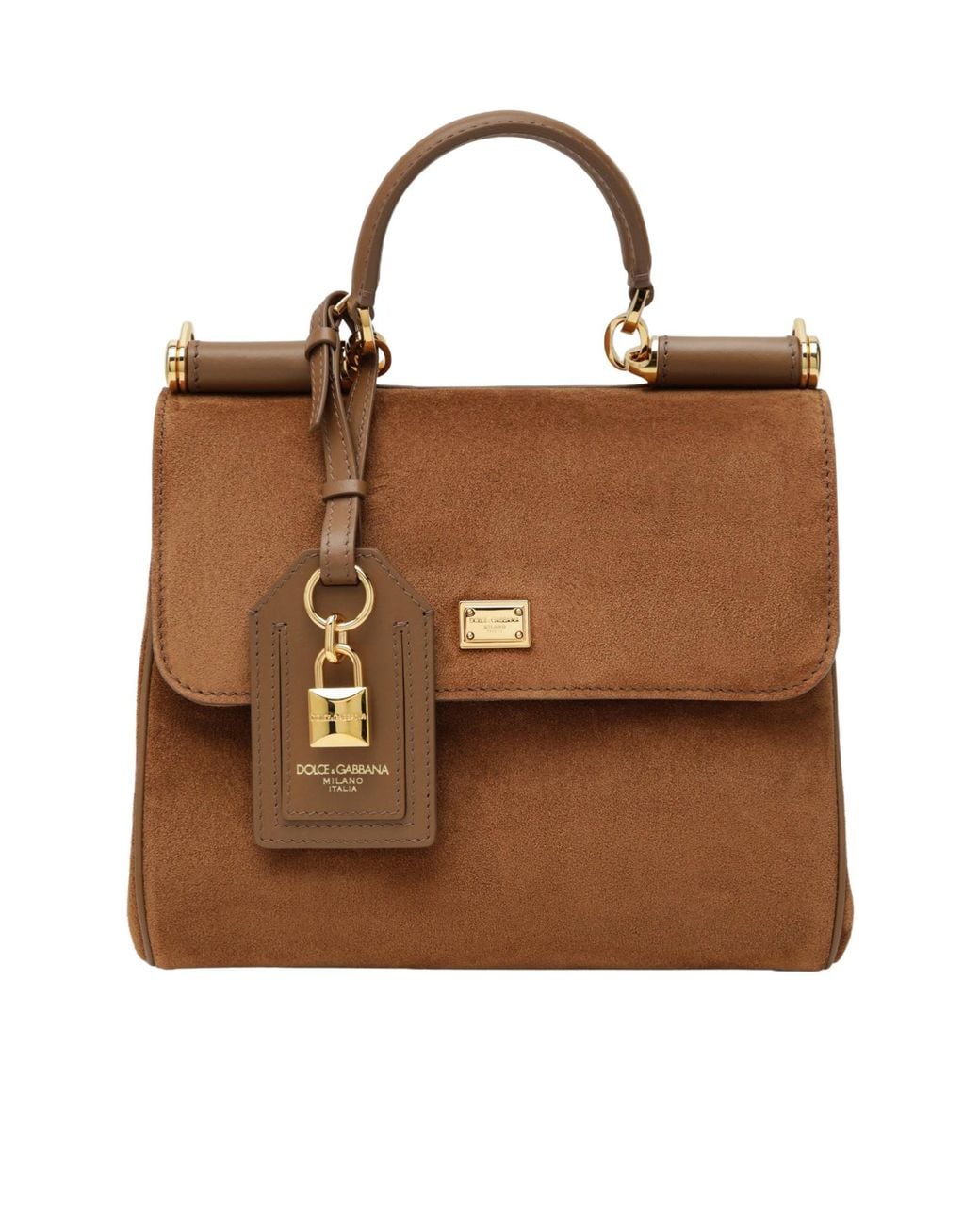 Dolce & Gabbana Brown Small My Sicily Handbag
