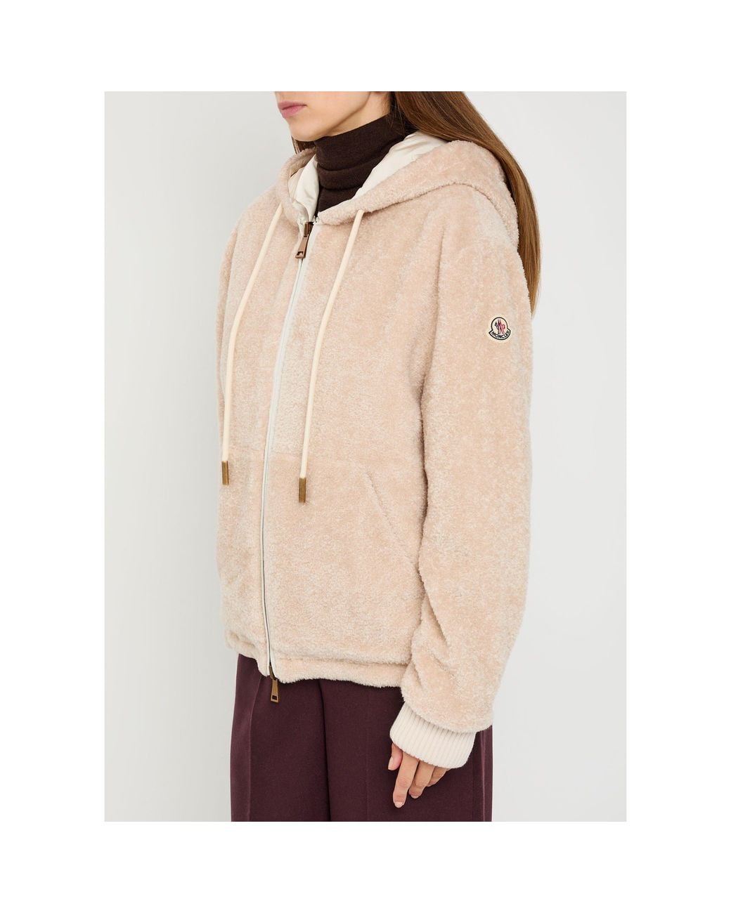 Moncler Natural Reversible Zip-Through Cardigan
