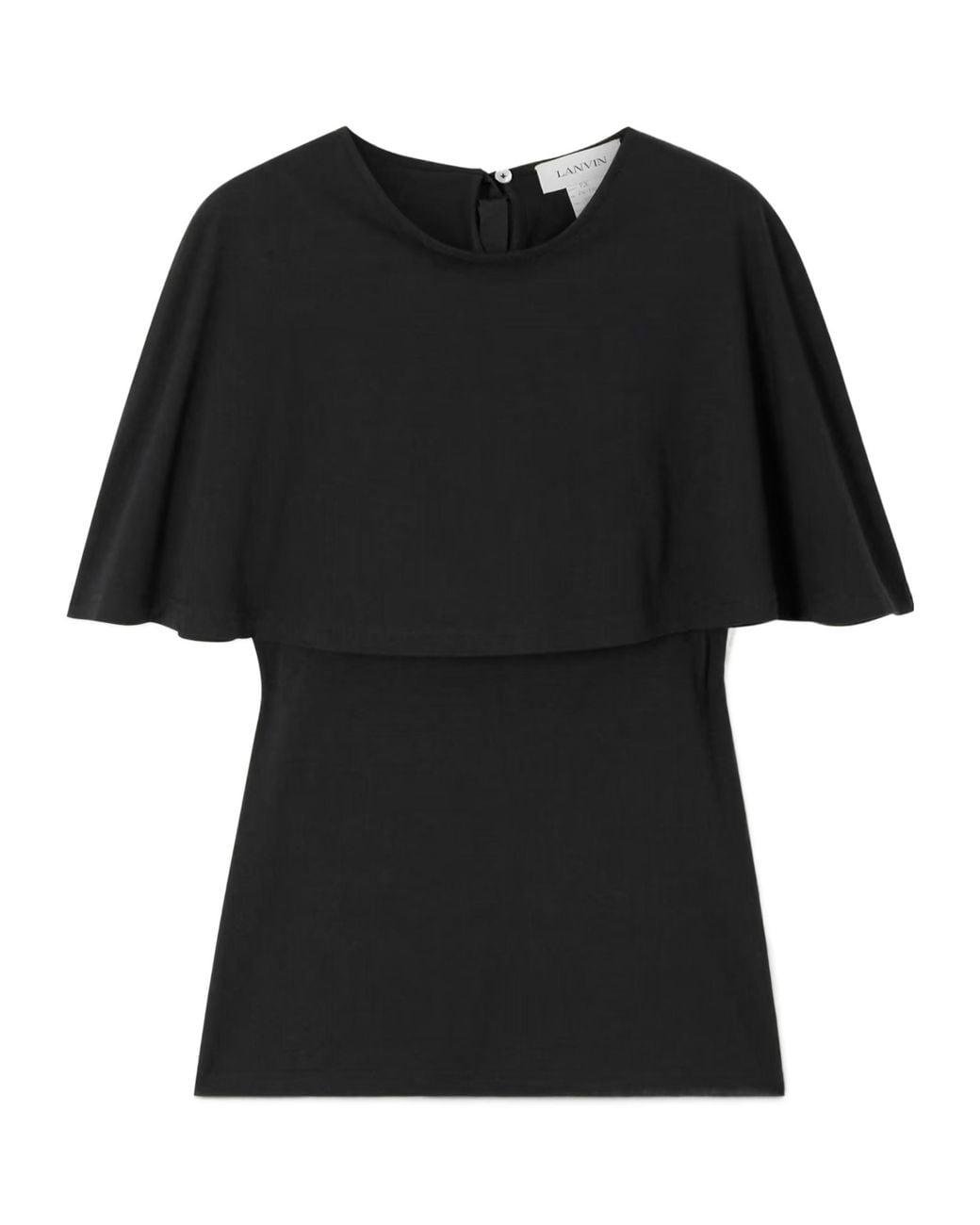 Lanvin Black Layered-Detail T-Shirt