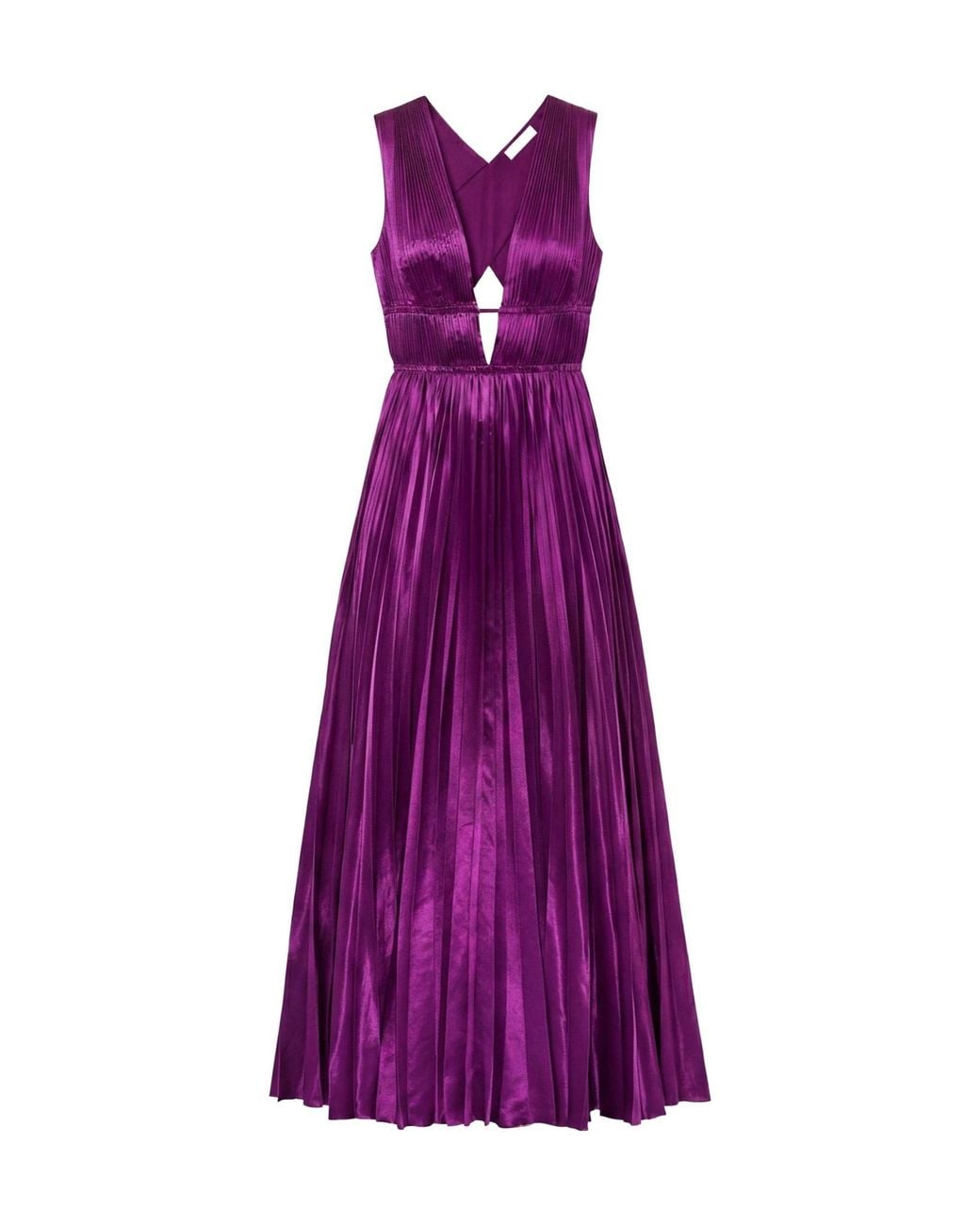 Ulla Johnson Purple Lena Pleated Maxi Dress