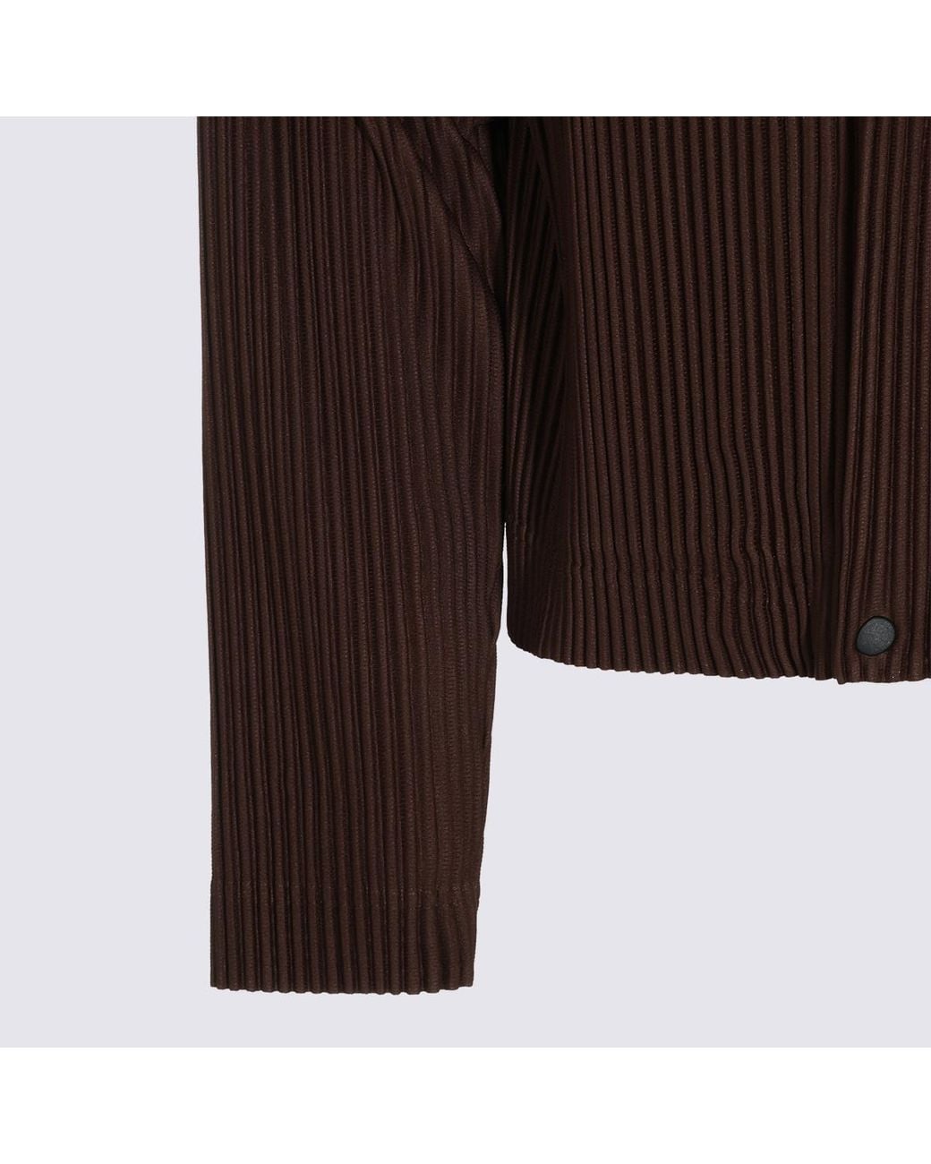 Homme Plissé Issey Miyake Brown Homme Plissé Issey Miyake Tailored Pleats Jacket for men