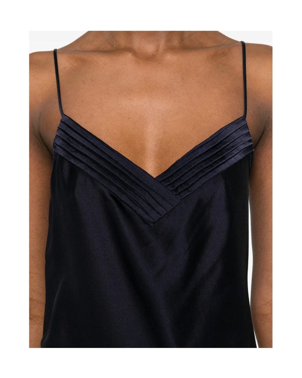 Forte_forte Blue V-Neck Top