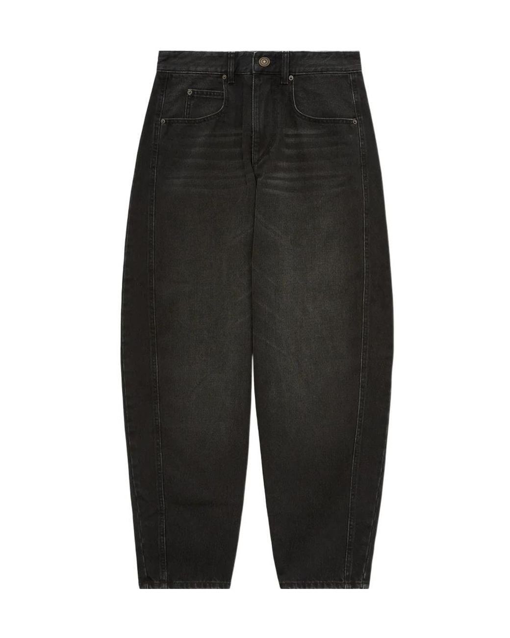 Isabel Marant Black Oriane Denim Barrel Jeans