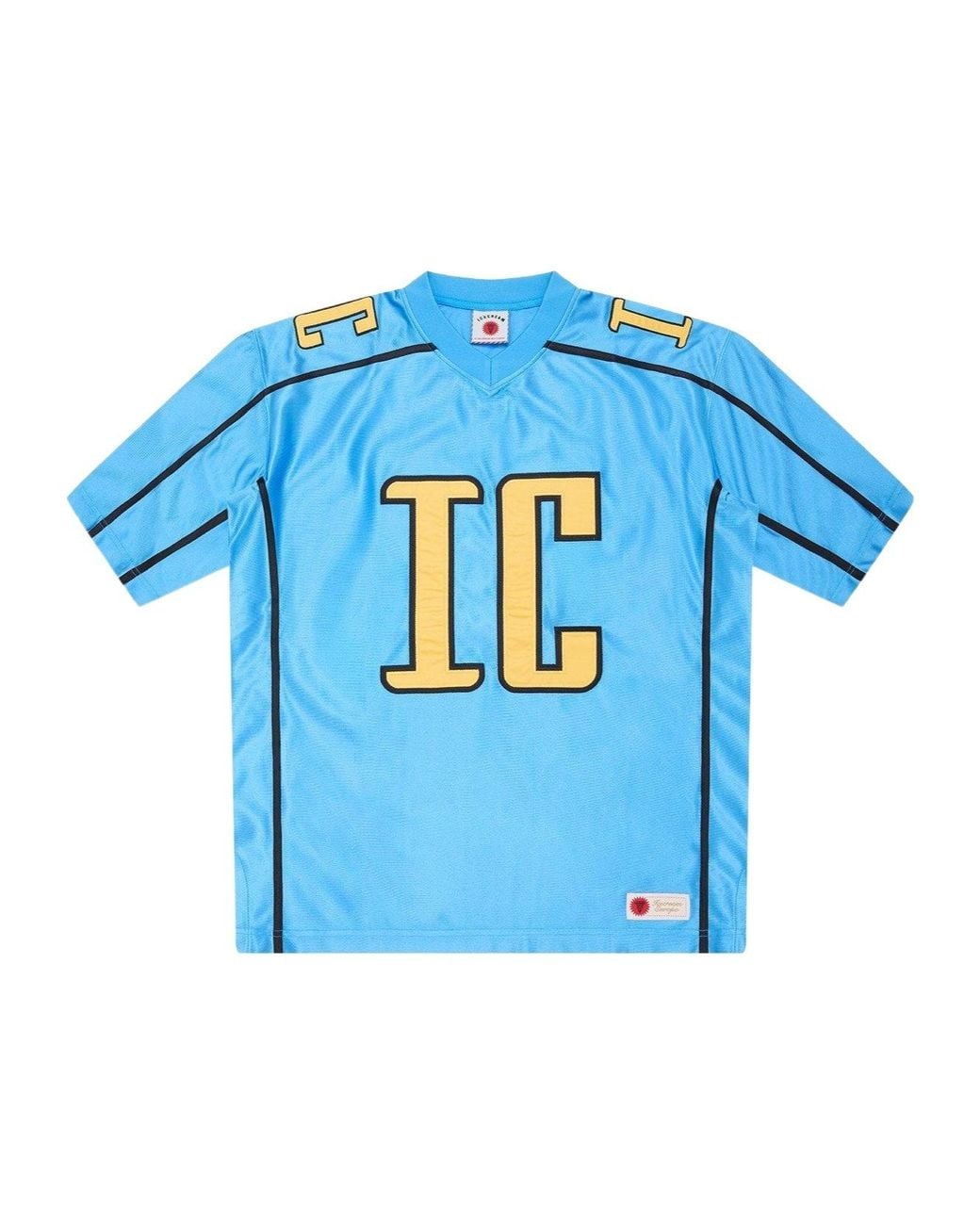 ICECREAM Blue V-Neck Short-Sleeved T-Shirt for men
