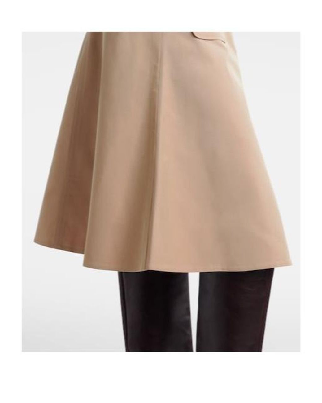 Dorothee Schumacher Natural Luxury Layer Belted Cotton-Blend Midi Skirt