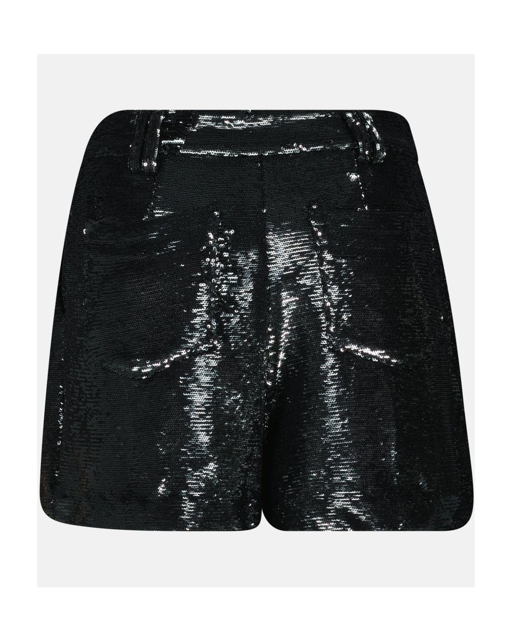 IRO Black Nucas Sequined Shorts