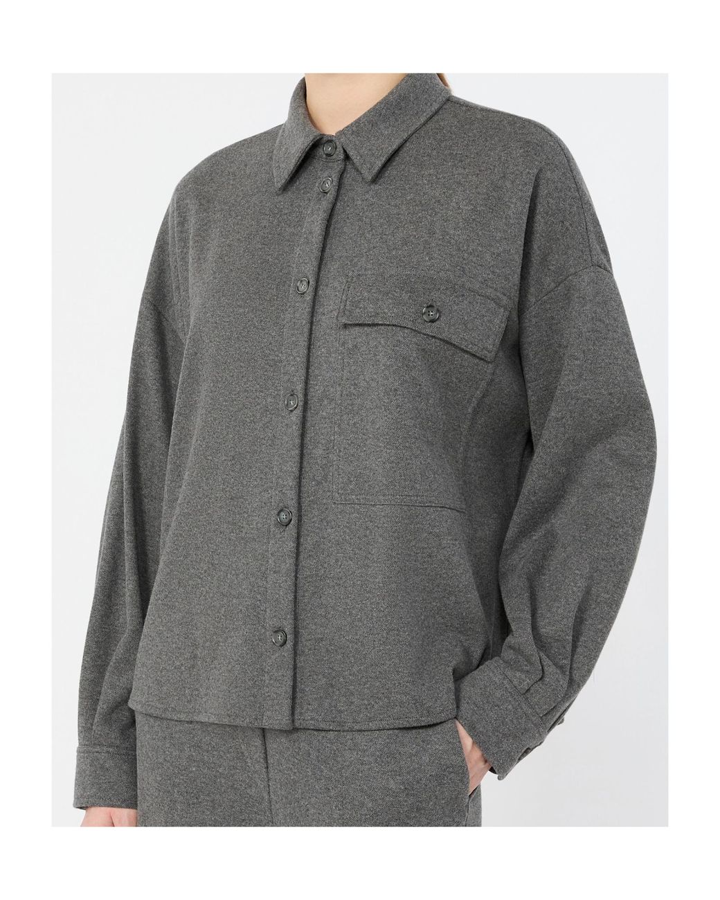 Weekend by Maxmara Gray Wkdagiate Micro Jacquard Jersey Jacket