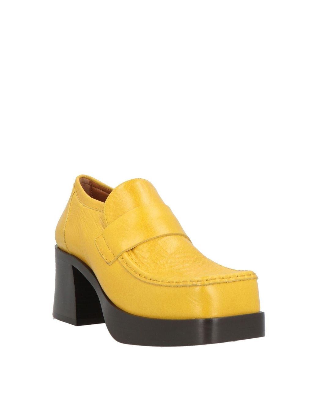 Marni Yellow Leather Loafers