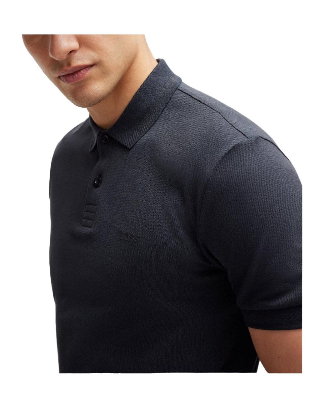 Boss Blue Shortsleeve Polo Shirt for men