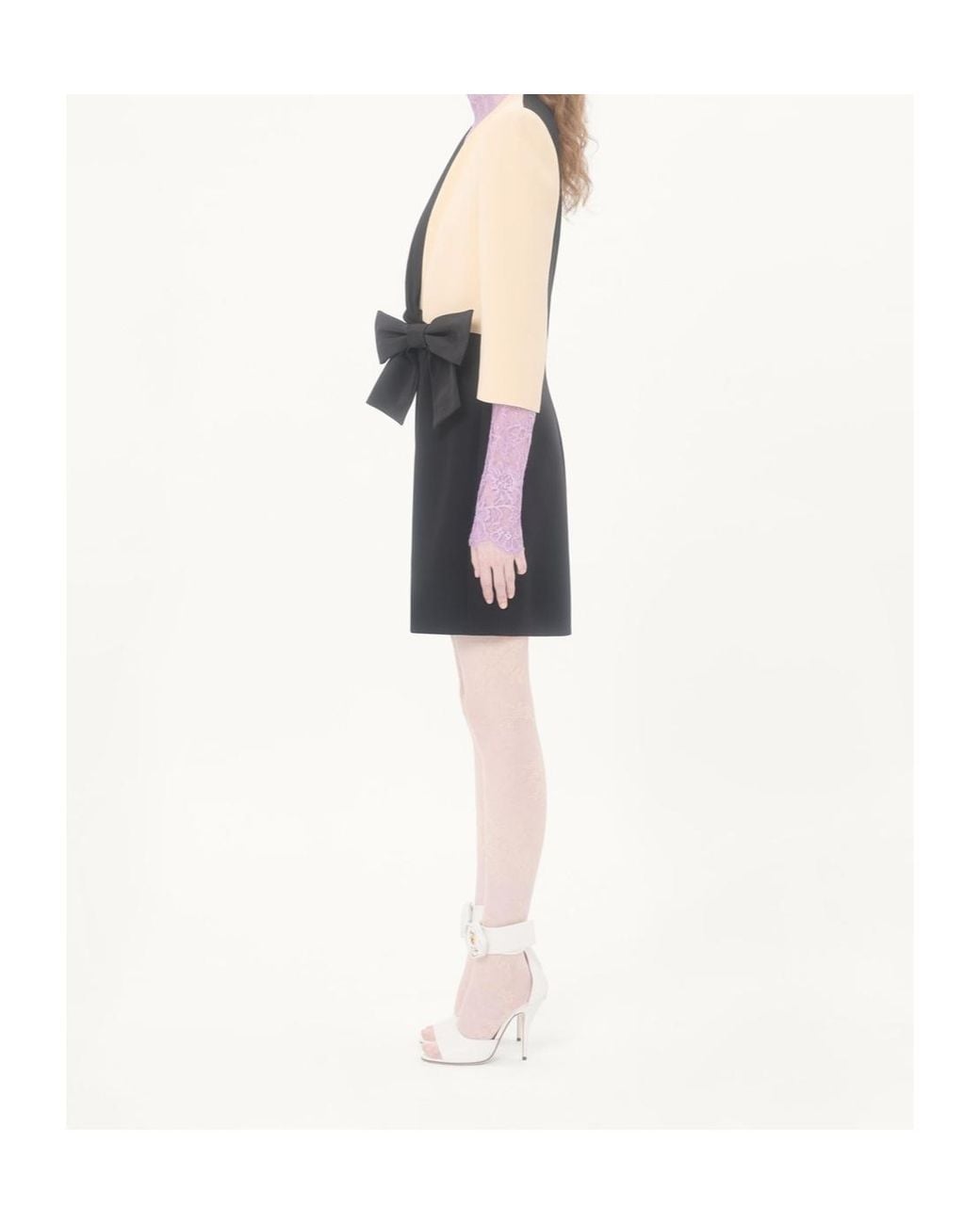 Valentino Black Bow-Detail Midi Dress