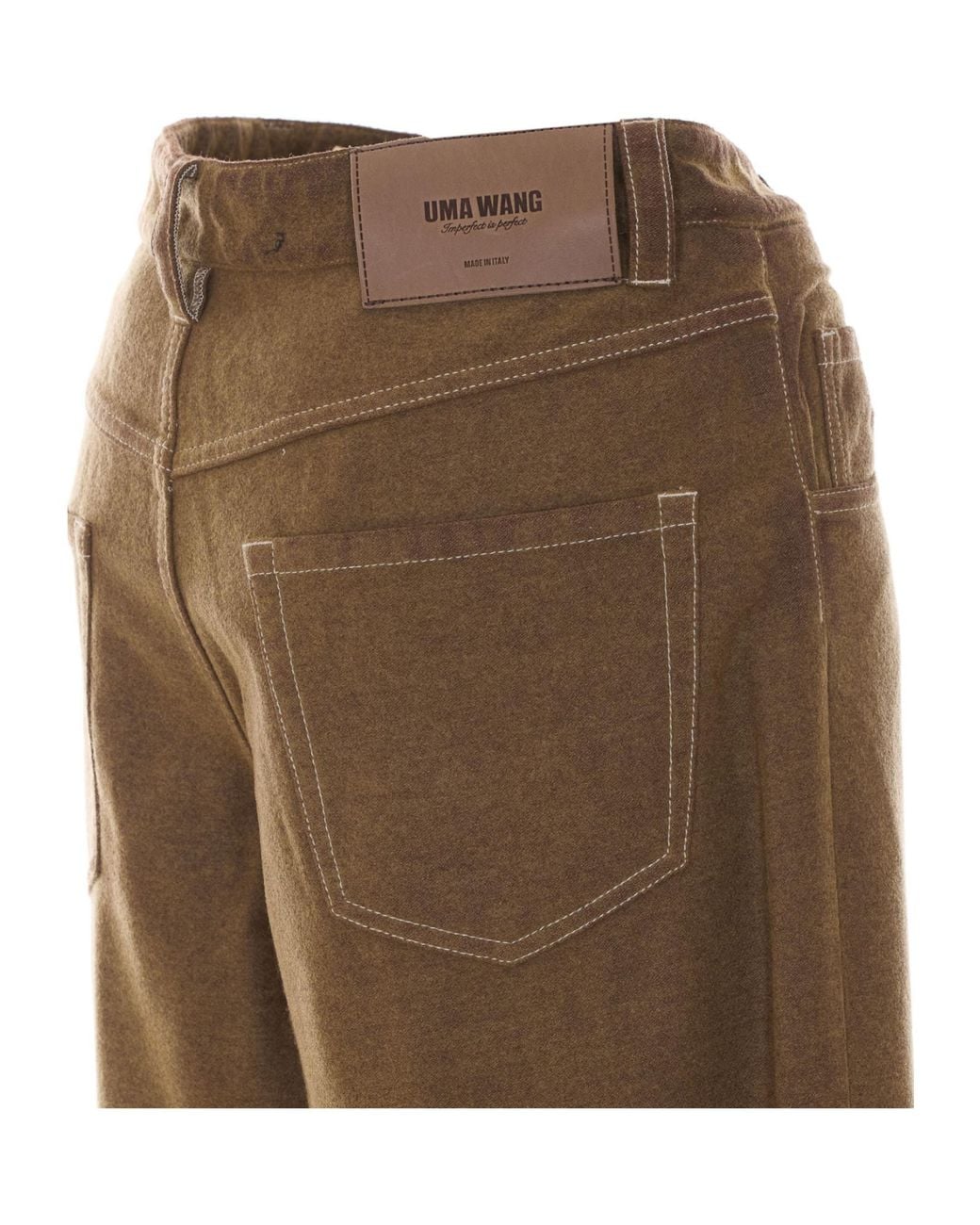 Uma Wang Brown Casual Pants With Belt Loops