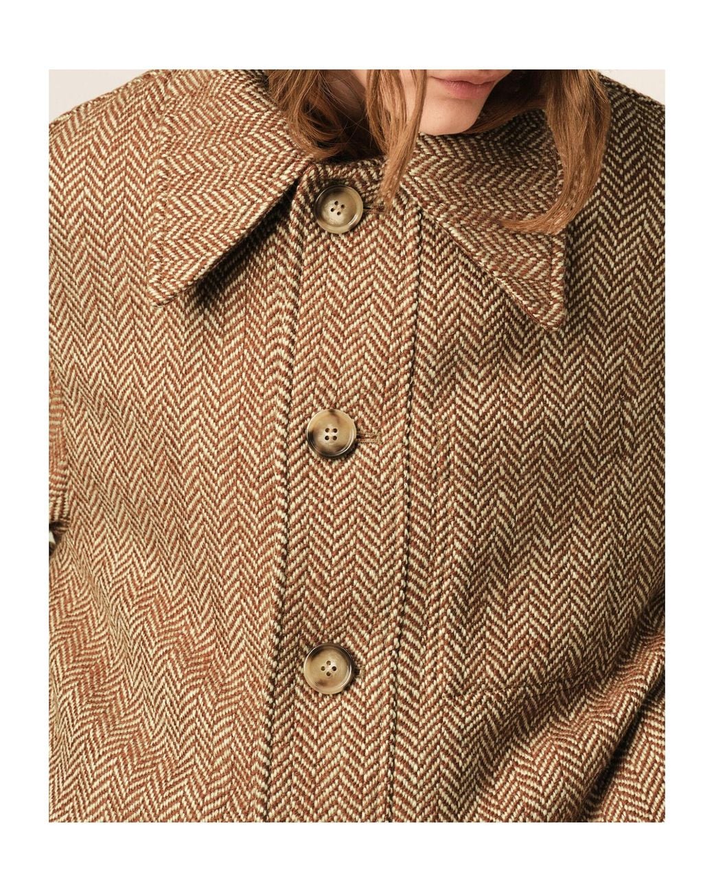 AMI Natural Ami Button-Down Jacket for men