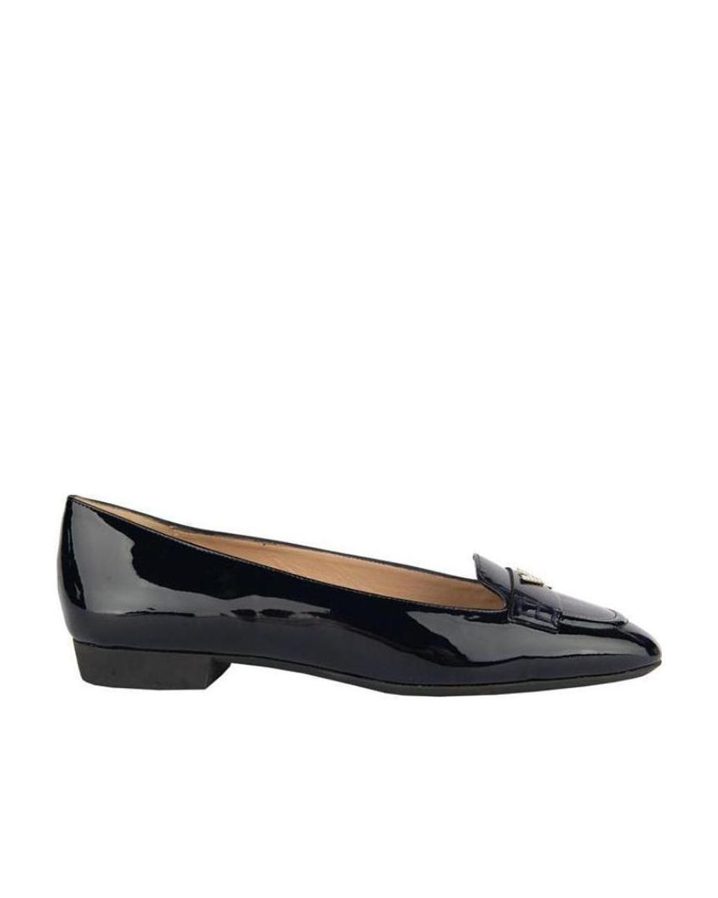 Emporio Armani Black Logo Flats