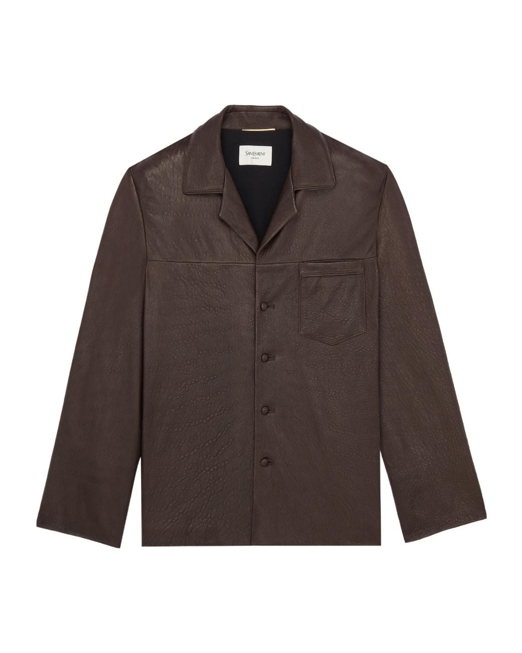 Saint Laurent Brown Buttoned Pocket Jacket