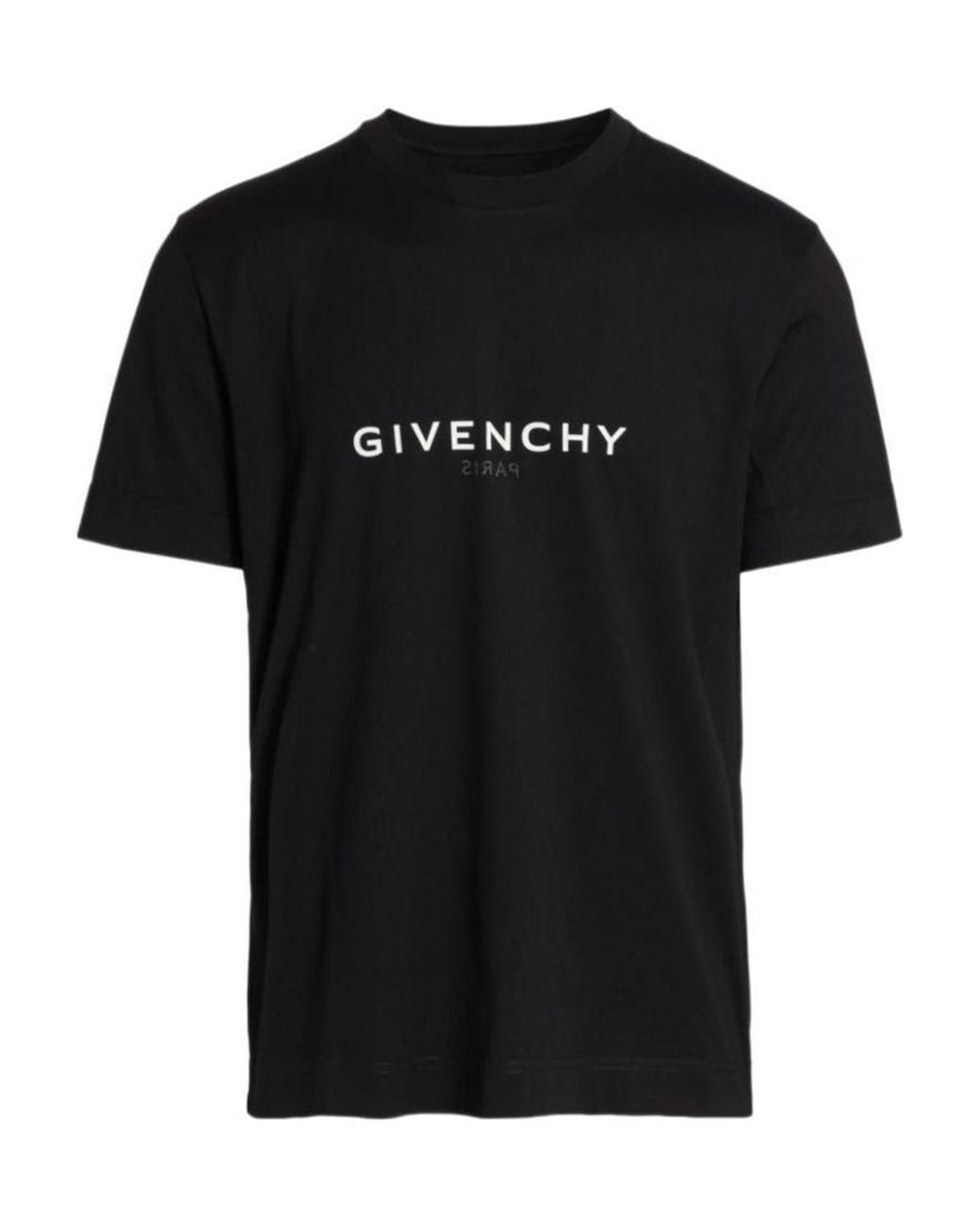 Givenchy Black Logo Printed Crewneck T-Shirt for men