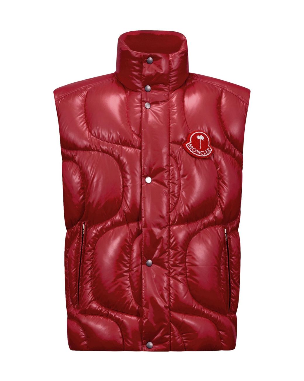 Moncler Red X Palm Angels Gwenyth Down Gilet for men