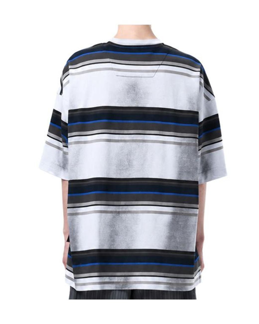 Juun.J Blue Striped T-Shirt for men