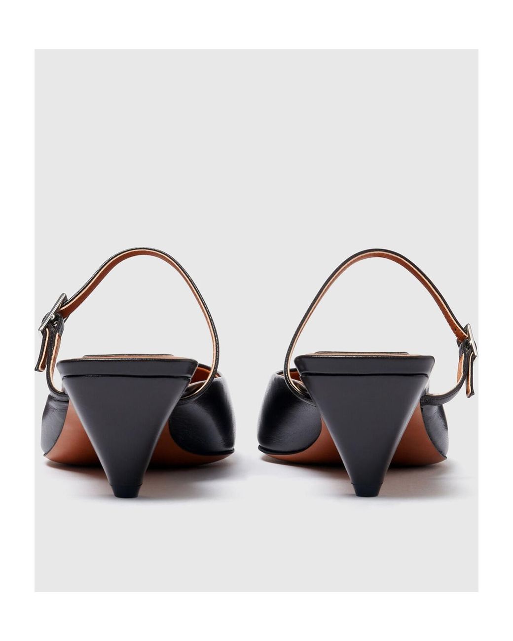 Stella McCartney Brown Stella Spur Kitten Heeled Sandals
