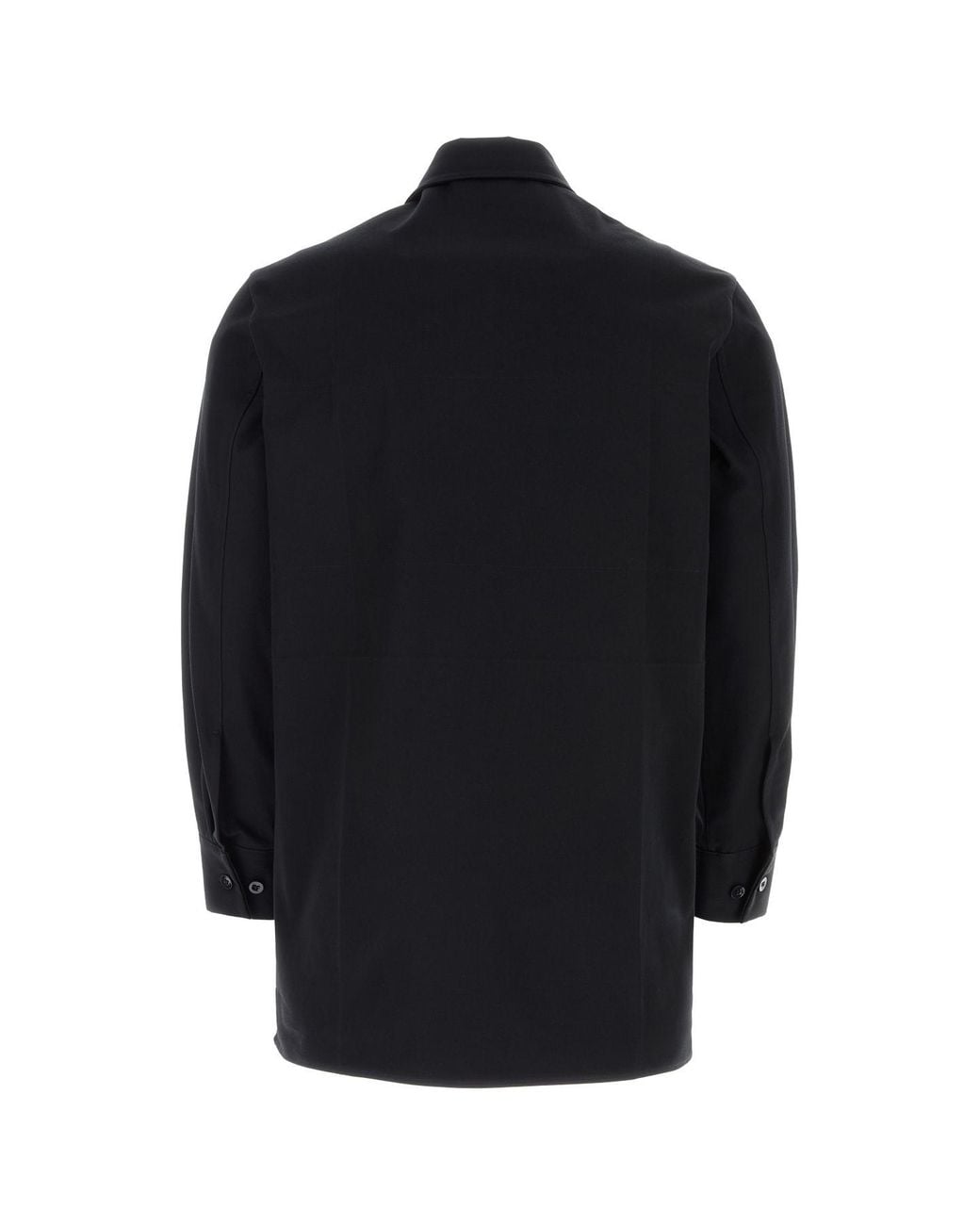 Jil Sander Blue Embellished Buttoned Shirt for men