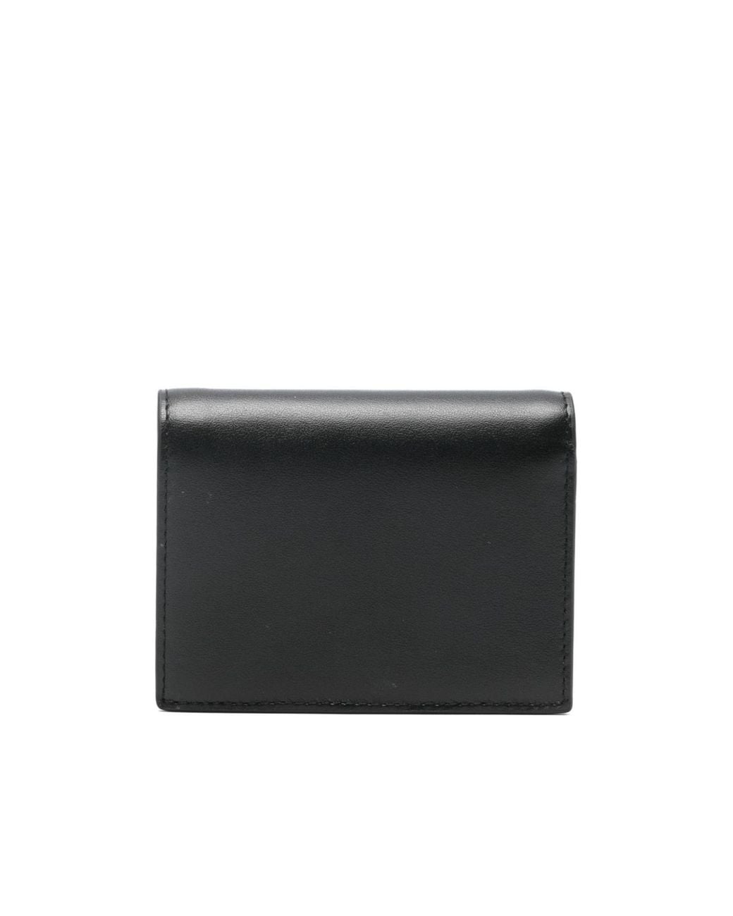 DIESEL Black D Plaque Bi-Fold Wallet